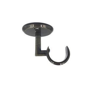 Suporte Teto 28mm com Roseta Fixa Ouro Velho - 2000-08