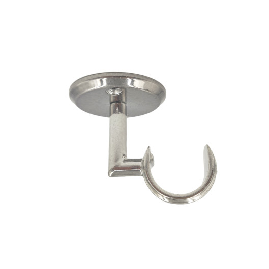 Suporte Teto 28mm com Roseta Fixa Aço Escovado - 2000-38