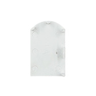 Tampa Do Bando Esquerda p/ Trilho Duplo Maxi - Branco - Ac8120 Tampa Do Bando Esquerda p/ Trilho Duplo Maxi - Branco - Ac8120