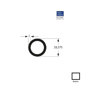 AC397-Varão 28mm - Branco - 6m AC397-Varão 28mm - Branco - 6m