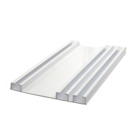 1407-16 - Trilho Triplo Espaçado - Branco - 6m 1407-16 - Trilho Triplo Espaçado - Branco - 6m
