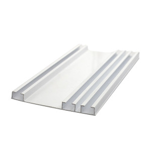 1407-16 - Trilho Triplo Espaçado - Branco - 6m