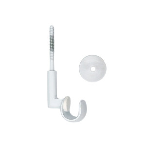 S53-Suporte Teto Simples 19mm c/ 4cm - Branco