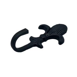 Abraçadeira de Metal Flor de Liz - Preto - AB81