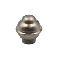 Ponteira Bola Oca 19mm - Aço Escovado - PB19