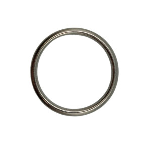 Argola de Metal 28mm Aço Escovado A09