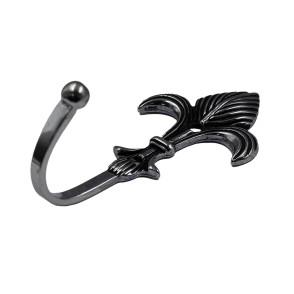 Braçadeira Flor de Lis Grande - Aço Escovado - 4004-38