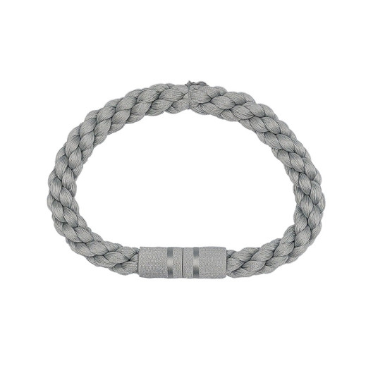 Abraçadeira de Tecido com Ímã Elite Pop com 50cm - Platinum - 1121-100 Abraçadeira de Tecido com Ímã Elite Pop com 50cm - Platinum - 1121-100
