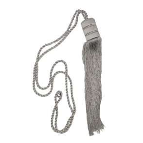 Abraçadeira de Tecido e Pingente Space com Corda 75cm a 150cm - Platinum - 1114-100