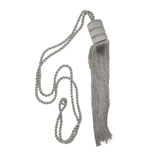 Abraçadeira de Tecido e Pingente Space com Corda 75cm a 150cm - Platinum - 1114-100 Abraçadeira de Tecido e Pingente Space com Corda 75cm a 150cm - Platinum - 1114-100