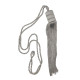 Abraçadeira de Tecido e Pingente Space com Corda 75cm a 150cm - Platinum - 1114-100 Abraçadeira de Tecido e Pingente Space com Corda 75cm a 150cm - Platinum - 1114-100