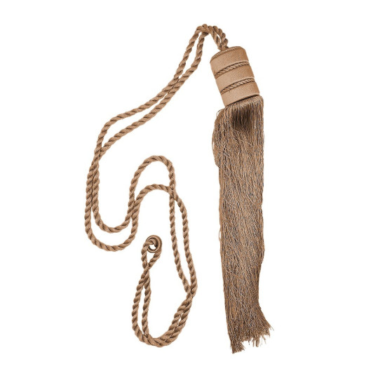 Abraçadeira de Tecido e Pingente Space com Corda 75cm a 150cm - Avelã - 1114-90 Abraçadeira de Tecido e Pingente Space com Corda 75cm a 150cm - Avelã - 1114-90