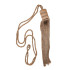 Abraçadeira de Tecido e Pingente Space com Corda 75cm a 150cm - Avelã - 1114-90