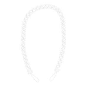 Abraçadeira de Tecido Crown com 40cm - Branco - 1111-70