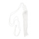 Abraçadeira de Tecido e Pingente Space com Corda 75cm a 150cm - Branco - 1114-70 Abraçadeira de Tecido e Pingente Space com Corda 75cm a 150cm - Branco - 1114-70