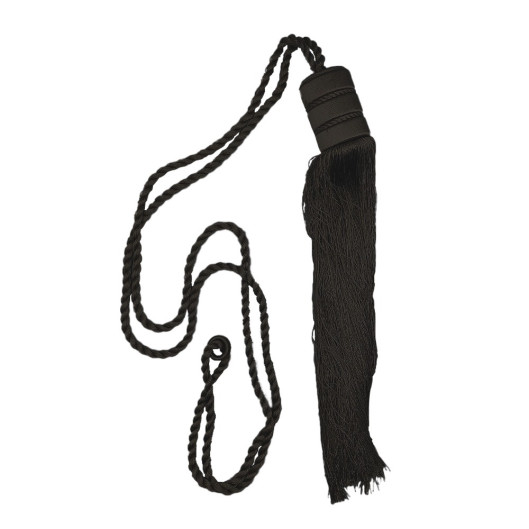 Abraçadeira de Tecido e Pingente Space com Corda 75cm a 150cm - Preto - 1114-40 Abraçadeira de Tecido e Pingente Space com Corda 75cm a 150cm - Preto - 1114-40