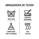 Abraçadeira de Tecido com Ímã Elite Pop com 50cm - Avelã - 1121-90 Abraçadeira de Tecido com Ímã Elite Pop com 50cm - Avelã - 1121-90