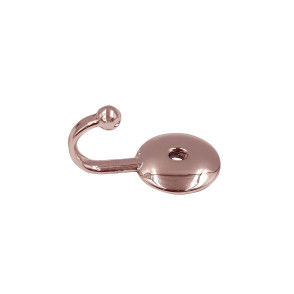 Abraçadeira de Metal Bola Lisa Med - Gold Rose - 4008-62