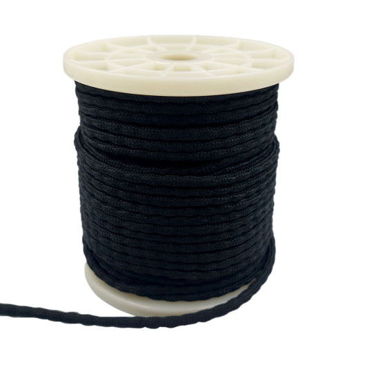 Cordão 50g para Cortina com 40 metros - Preto Cordão 50g para Cortina com 40 metros - Preto