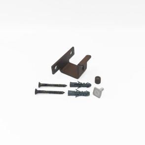 Suporte Teto para Trilho Retangular Aço Corten - 2024-60