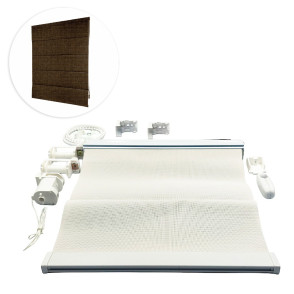 Kit de Persiana Romana - Screen Timber - Coffee