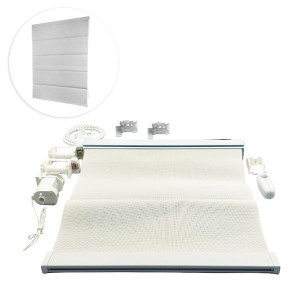 Kit de Persiana Romana - Aquarela - Branco - 0105