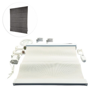 Kit de Persiana Romana - Screen 5% Bicolor - Grafite