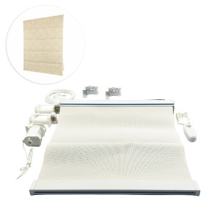 Kit de Persiana Romana - Xadrez BK - Natural