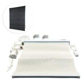 Kit de Persiana Romana - Figueira BK - Charcoal