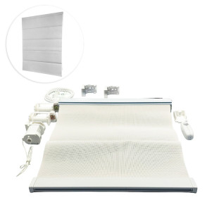 Kit de Persiana Romana - Lugano Trans - Branco
