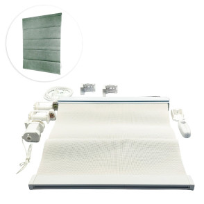 Kit de Persiana Romana - Magnum BK - Smoke White