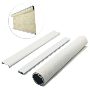 Kit de Persiana Rolô - Xadrez BK - Natural
