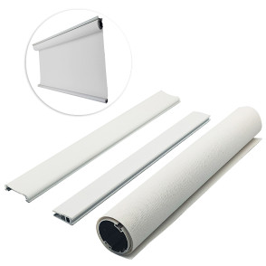 Kit de Persiana Rolô - BK Pinpoint - Cinza