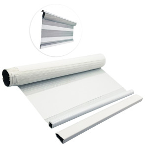 Kit de Persiana Double Vision - Classic - Cinza Mescla 16