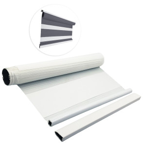 Kit de Persiana Double Vision - Classic - Grafite Mescla 18