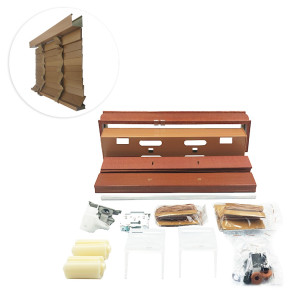 Kit de Persiana Horizontal 50mm Madeira Larg. até 2,40 - Zebrano