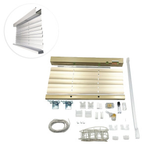 Kit de Persiana Horizontal 25mm - PH Lisa (0.21) Padrão - US Grey 095
