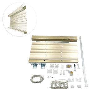 Kit de Persiana Horizontal 16mm Lisa (0.21) Padrão - Almond