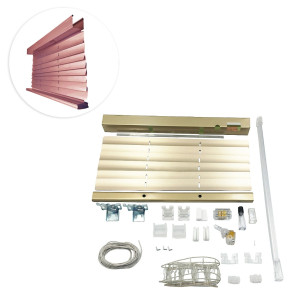 Kit de Persiana Horizontal 16mm Lisa (0.21) Padrão - Garnet Red