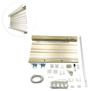 Kit de Persiana Horizontal 50mm Lisa (0.21) Padrão - Vanilla