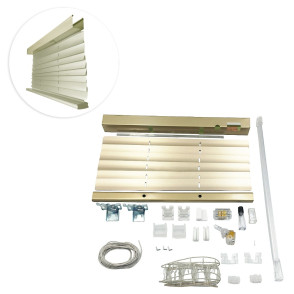 Kit de Persiana Horizontal 50mm Lisa (0.21) Padrão - Pewter