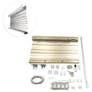 Kit de Persiana Horizontal 50mm Lisa (0.21) Padrão - 34 Alumínio