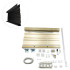 Kit de Persiana Horizontal 50mm - Alumínio Perfurada - Black Satin 233