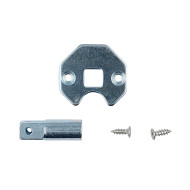 Chapinha Quadrada Macho Com Pino e Clip para Cabeca Do Motor 35 Chapinha Quadrada Macho Com Pino e Clip para Cabeca Do Motor 35