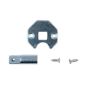 Chapinha Quadrada Macho Com Pino e Clip para Cabeca Do Motor 35 Chapinha Quadrada Macho Com Pino e Clip para Cabeca Do Motor 35
