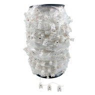 Fio Continuo Com Rodinha 6cm p/ Rodizio da Cortina Wave c/ 50mts (Importado) - Branco Fio Continuo Com Rodinha 6cm p/ Rodizio da Cortina Wave c/ 50mts (Importado) - Branco