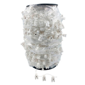 Fio Continuo Com Rodinha 6cm p/ Rodizio da Cortina Wave c/ 50mts (Importado) - Branco Fio Continuo Com Rodinha 6cm p/ Rodizio da Cortina Wave c/ 50mts (Importado) - Branco