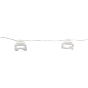Fio Continuo Sem Rodinha 6cm p/ Rodizio da Cortina Wave c/ 100mts (Importado) - Branco Fio Continuo Sem Rodinha 6cm p/ Rodizio da Cortina Wave c/ 100mts (Importado) - Branco