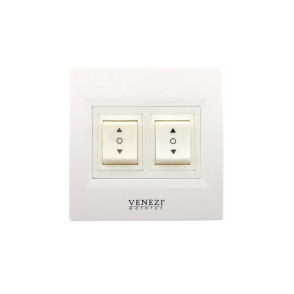 Botoeira Externa 86x86 de 2 Canais RS03 para Motor Contato Seco | Cortinas, Persianas e Toldos Botoeira Externa 86x86 de 2 Canais RS03 para Motor Contato Seco | Cortinas, Persianas e Toldos