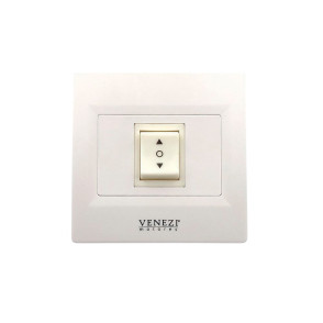 Botoeira Externa 86x86 de 1 Canal RS04 para Motor Contato Seco | Cortinas, Persianas e Toldos Botoeira Externa 86x86 de 1 Canal RS04 para Motor Contato Seco | Cortinas, Persianas e Toldos